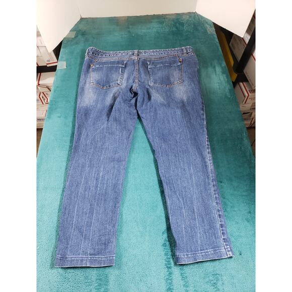 Mossimo Jeans Size 16 Short Womens Blue Stretch Denim Pants Mid Rise Skinny - Picture 10 of 11